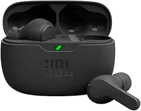 JBL Vibe Beam - True Wireless Earbuds - Black | JBL Deep Bass Sound, Comfortable fit, Up to 32 8h 24h total hours of battery life with speed charging