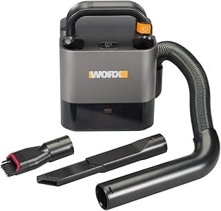 WORX Cordless Cube Vac Compact Vacuum, 20V, WX030L | compact on-the-go cleaning; holds 6oz of dry debris; 2-speeds; Battery & Charger Included; PowerShare