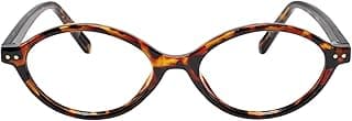 TIJN Olisa Blue Light Blocking Glasses for Women Men,Retro Oval Frame Bluelight Eyeglasses for Gaming Computer Screen Use