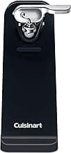 Cuisinart Electric Can Opener, One-Touch Operation, Nonslip Base, Black | Ideal electric can opener for seniors with magnetic lid holder, one-touch design, nonslip base & detachable lever, CCO-50BKN