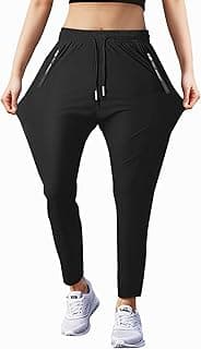 Hidkat Women's Outdoor Hiking Pants Stretchy Running Athletic Pants | Lightweight ,Comfortable, Breathable, Quick Dry, Zipper Pocket