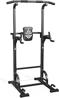 SPORTSROYALS Free Standing Pull Up Bar, Power Tower for Home Gym Training | Sturdy Free Standing Workout Station for Pull-Ups, Dips, Leg Raises and Full-Body Home Gym Strength Training