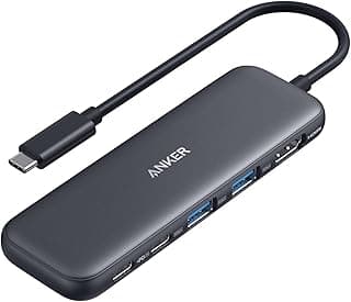 Anker USB C Hub, 5-in-1 USBC to HDMI Splitter with 4K Display | 85W Max PD, 1 Powered USB-C 5Gbps & 2 Powered USB-A 3.0 5Gbps Data Ports, for MacBook Pro, MacBook Air, Dell and More (Black)