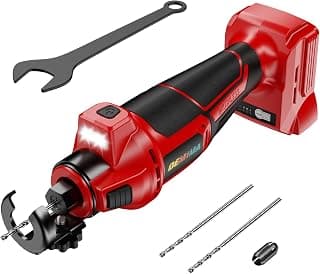 Cordless Drywall Cut-Out Tool Compatible with Milwaukee 18V Battery, 3 Speed Adjustable Brushless Rotary Saw with Up to 30000 RPM, Compact Spiral Saw Kit for Wood,Drywall,Tiles,plastic (Tool Only)