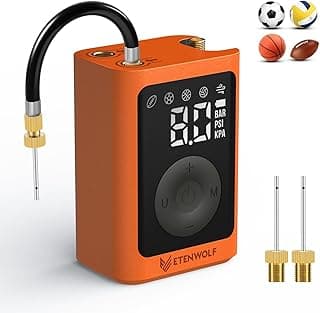 ETENWOLF P300 Plus Ball Pump, Electric Basketball Pump Inflation Deflation | with 3200 mAh Rechargeable Battery and 2 Needles, Air Pump for All Sports Balls
