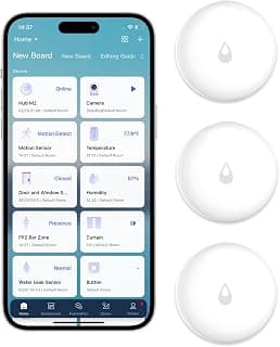 Aqara Water Leak Sensor 3 Pack, Zigbee Water Leak Detector for Alarm System | Requires AQARA HUB, App Notifications, Smart Home Automation, for Kitchen, Bathroom, Basement, Wireless, Works with IFTTT