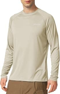 baleaf Men's UPF 50+ Sun Protection Shirts Long Sleeve Rash Guard | 4-Way Stretch, Quick Dry, Soft comfort Fabric, UV Protection, Breathable Lightweight for Fishing, Swimming, Surfing