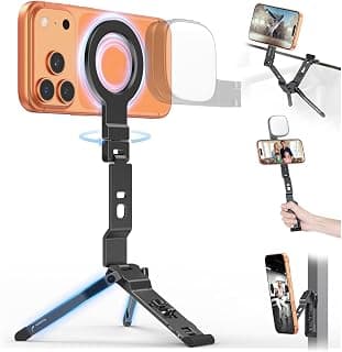 OMOTON TP03 [Ultra-Slim] 360° Rotating for MagSafe Tripod Stand with Hook