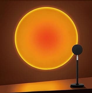 Tsrarey Sunset Lamp Projector,180 Degree Rotation Sun Projection Light | Led Night Light Floor Lamp with USB Port,Sunset Lamps for Photography Party Bedroom Decor,Christmas Gift for Women