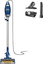 Shark HV343AMZ Rocket Corded Stick Vacuum with Self-Cleaning Brushroll, Lightweight & Maneuverable, Perfect for Pet Hair Pickup, Converts to a Hand Vacuum, Crevice Upholstery Tools, Blue/Silver | Pet Hair Pickup, Handheld Conversion, LED Headlights, Swivel Steering, 0.68-Qt Dust Cup, Crevice and Upholstery Tools