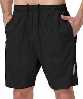 UUMIAER Mens Athletic Gym Shorts 7" Utra-light Quick Dry Workout Basketball | Running Shorts with Deep Zipper Pockets for Sports Tennis Pickleball Soccer Exercise Active