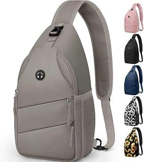 Pritent Crossbody Bags for Women Men Trendy Sling Bag Backpack Casual Chest Bag with Convertible Shoulder Strap
