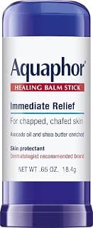 Aquaphor Healing Balm Stick, Skin Protectant, 0.65 OZ | Body Balm Protectant with Avocado Oil and Shea Butter for Chapped or Chafed Skin, Paraben and Fragrance Free
