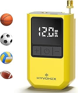 Ball Pump for Sports Balls, Portable Electric Basketball Pump Ultra Fast Inflation, with Digital LED Display Air Pump for Balls, Preset Pressure with Ball Needle for Soccer, Volleyball