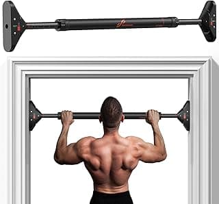 Sportneer Pull Up Bar for Doorway, No-Drill, 29.5-37 in, 440 lb | No-Drill, Adjustable 29.5-37 in, 440 lb, Doorway Fit, Secure Lock, Home Gym, Strength Training