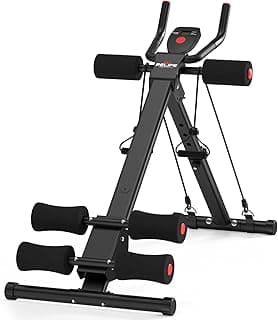 RELIFE REBUILD YOUR LIFE AB Workout Machine Adjustable Ab Trainer Machine | Exercise Equipment for Home Gym Foldable Ab Cruncher Strength Training Equipment, Full Body Workout Equipment 440 LBS
