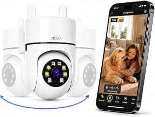 AI Indoor Security Camera, Smart Pet Camera with Phone App, US Cloud