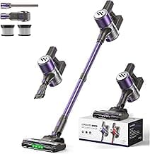 Cordless Vacuum Cleaner,Vacuum Cleaner for Home with Brushless Motor,Lightweight Stick Vacuum with Self-Standing and Touch Screen,Hardwood Floor Vacuum for Pet Hair,Carpets,Tile(Eggplant Purple)