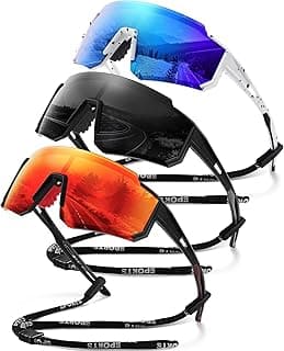 Polarized Sport Sunglasses Men Women TR90 Lightweight UV400 | Polarized Sport Sunglasses with TR90 Lightweight Frame UV400 Lenses Fit for Cycling Running Fishing Outdoor Adventures