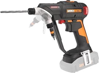 WORX Cordless Drill Driver, 20V 1/4-Inch Brushless 2-in-1, WX177L.9 | Battery not included, SwitchDriver 2.0 with Dual 1/4-in Chucks, Compact Design and Digital Torque Setting