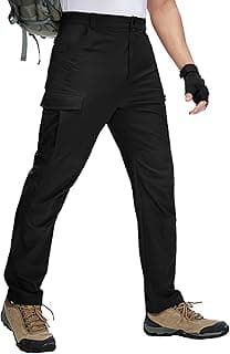 Men's Hiking Pants Lightweight Work Pants Waterproof Travel Fishing Climbing Outdoor Stretch Cargo Pants