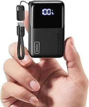 INIU Portable Charger, Ultra Mini 10000mAh 45W Fast Charging Power Bank | Flight-Safe, USB-C Cable, Travel Essential, 45W Battery Phone Pack for iPhone 17 16 Samsung S26 Google iPad etc