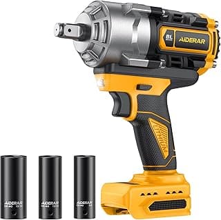 Impact Wrench for DeWalt Battery 1328Ft-Lbs (1800N.m) Impact Driver | 1/2" Impact Gun 3-Speed High Torque Power Tool for Tire Removal, Rusted Bolts, Heavy Equipment(No Battery)
