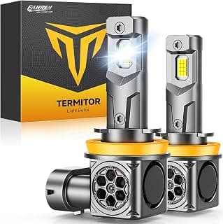 FAHREN H11/H8/H9 LED Light Bulbs, 𝟗𝟔,𝟎𝟎𝟎𝐋𝐌 Brightness H11 Fog Light Bulb, Real 1:1 Halogen Mini Size Plug and Play H9 Light Bulb, 6500K Cool White 10-Year Extended Lifespan, Pack of 2
