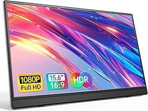 Anyuse 15.6" FHD IPS USB-C HDMI Portable Monitor | 15.6" FHD IPS ultra-slim zero-frame, kickstand, USB-C/HDMI, for PC/Mac/Phone/PS/Xbox/Switch, gaming.