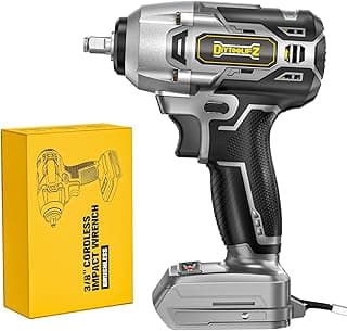 DIYtoolifz Cordless Impact Wrench Compatible with Dewalt 20v Battery: 250Ft-lbs(340N.m) 3/8 inch Brushless Electric Impact Gun, 2400RPM High Torque Impact Driver, Power Impact Wrench, Bare Tool Only