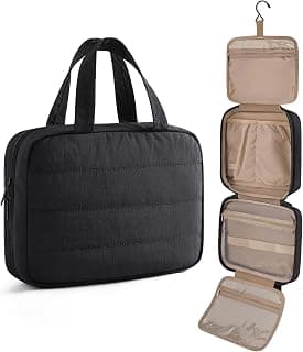 LIGHT FLIGHT Travel Toiletry Bag - Hanging Makeup Organizer for Women & Men