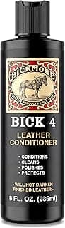 Bick 4 Leather Conditioner & Cleaner, Won't Darken Boots, Couch, Bags 8 oz | Made in USA, For Shoes, Furniture, Jackets, Auto Interiors, Apparel & Accessories