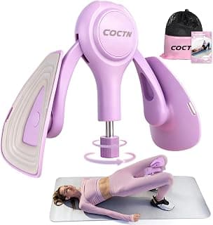 Thigh Trainer, 15-70LB Adjustable Resistance Inner Thigh Workout Equipment | Thigh Exerciser for Pelvic Floor Muscle Repair, Kegel Exercise Equipment for Shaping, Yoga & Weight Loss at Home Gym