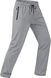 MAGCOMSEN Mens Hiking Pants Lightweight Quick Dry Workout Athletic Jogger with Zipper Pockets Golf Running Gym