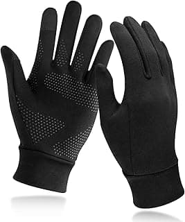 Unigear Lightweight Running Gloves, Touch Screen Glove Liners for Men Women | Anti-Slip Warm Liner Gloves for Cycling, Biking, Driving and Outdoor Sports; Lightweight Fit for Layering in Cool Weather
