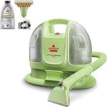 BISSELL Little Green Mini Portable Carpet Cleaner, 4075 | HydroRinse self-cleaning tool; 4-in. tough stain tool; upholstery & car detailing; Tea Green color