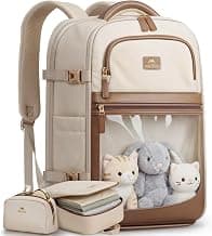 MATEIN HER Carry on Backpack for Airplane with Clear Front Pocket