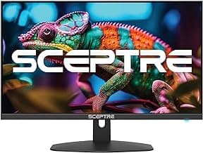 Sceptre 27-inch Prime Gaming Monitor 100Hz 1ms DisplayPort HDMI x2 100% sRGB AMD FreeSync Build-in Speakers, Eye Care Frameless Machine Black 2025 (E275W-FW100T Series)