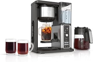 Ninja Hot & Iced XL Coffee Maker with Rapid Cold Brew, Black, CM371 | 4 Brew Styles, 8 Sizes Small Cup to Travel Mug, Single-Serve Coffee Brewer, 12-Cup Carafe, Removable Reservoir