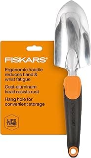 Fiskars Ergo Garden Trowel, Heavy Duty Hand Tool for Digging and Planting