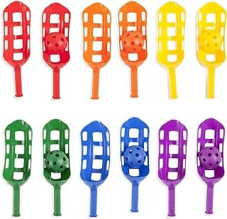 Champion Sports Scoop Ball & Catch Games – Lightweight Plastic Toss & Catch Sets for All Ages