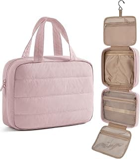 LIGHT FLIGHT Travel Toiletry Bag - Hanging Makeup Organizer for Women & Men