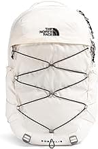 The North Face Women's Borealis Backpack, Gardenia Wht/Blk-NPF, OS | Everyday Travel Bag, Laptop Sleeve, Reflective Details