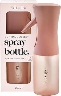 Kitsch Continuous Spray Bottle for Hair – Terracotta, 150ml | Fine Mister Spray Bottle & Water Spray Bottle – Recycled Hair Spray Bottle – Spray Bottles for Cleaning, Styling, & More