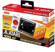 My Arcade Atari Pocket Player-Console preloaded with 100 Games, 2.8" Screen | Retro Gaming, Portable Game, Gifts for Birthdays, Collectibles