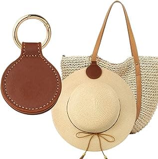 Niveaya Magnetic Hat Clip for Travel on Bag, Strong Magnet Storage Hook | Secure Wide-Brim Hat in Wind, Genuine Leather, Cruise Vacation Travel Essential Accessory for Purse Bag, Gift for Travelers