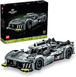 LEGO Technic Peugeot 9X8 24H Le Mans Hybrid Hypercar 42156 Collectible Race Car Building Kit for Adults and Teens, 1:10 Scale Racing Car Model, Gift for Motorsport Fans