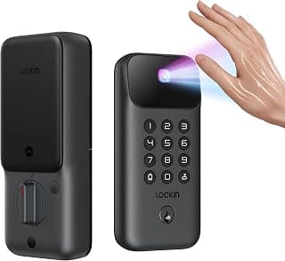 Venoris Go - Smart Lock - Palm Vein Keyless Entry Door Lock - 5 Unlock Methods, Built-in WiFi, Smart-Home Compatible - Front Door Security - 7-Month Battery