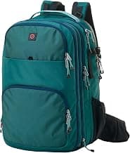 Modular Travel Backpack 2-in-1 Carry On | Expandable Backpack System (Core Pack & Daypack) | Travel Backpack for Men & Women – Modevo Duo Travel Pack (Teal)