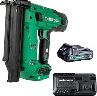 Metabo HPT Brad Nailer, 18 Gauge Cordless, 18V Kit, NT1850DG | 2.0Ah Lithium Ion Battery, Drives 5/8 to 2 Inch Nails, 700 Shots per Charge, Compact, MultiVolt Compatible